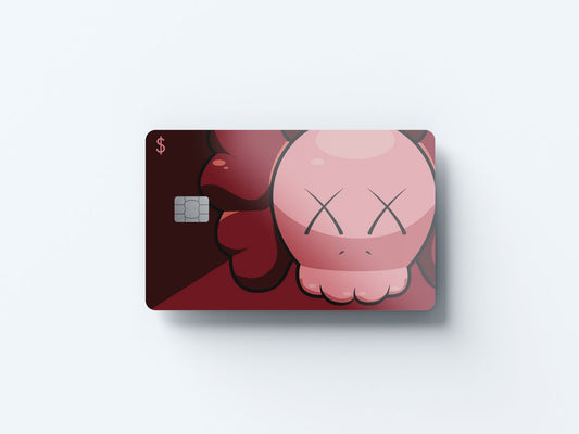XX Red Design | Credit Card Sticker | Small Chip | Credit Card Skin