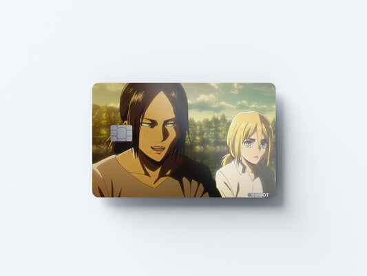 Ymir and Historia Design | Credit Card Sticker | Small Chip | Credit Card Skin