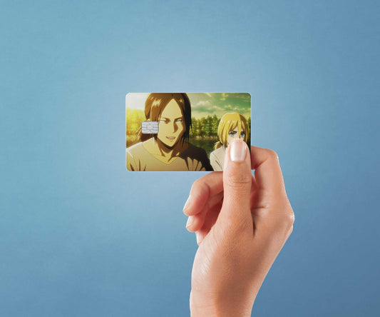 Ymir and Historia Design | Credit Card Sticker | Small Chip | Credit Card Skin