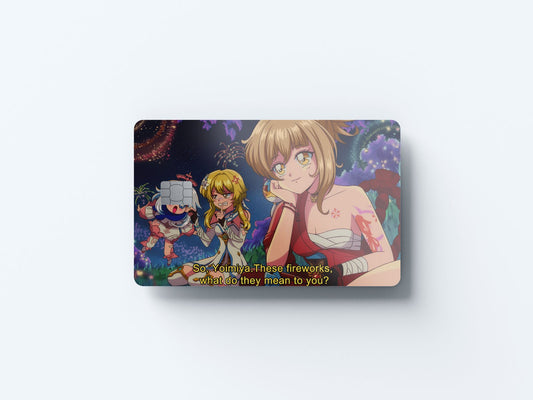 Yoimiya Fireworks Are Forever Design | Credit Card Sticker | Small Chip | Credit Card Skin