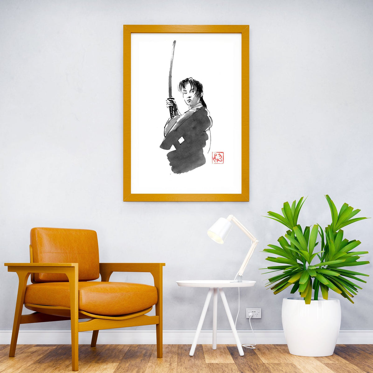 young samurai Asian Style Poster | Wall Art for  Home & Office | High-Quality Print - High-Quality Visual Display