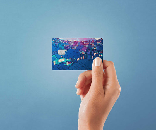 Your Name Design | Credit Card Sticker | Small Chip | Credit Card Skin