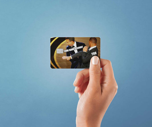 You vs Your Bank Account Design | Credit Card Sticker | Small Chip | Credit Card Skin