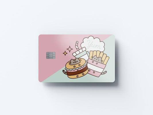 Yum Combo Design | Credit Card Sticker | Small Chip | Credit Card Skin