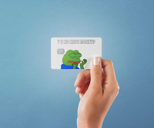 Yuno Have Money Design | Credit Card Sticker | Small Chip | Credit Card Skin