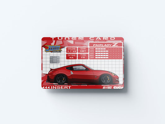 Z34Z Tuner Card Design | Credit Card Sticker | Small Chip | Credit Card Skin
