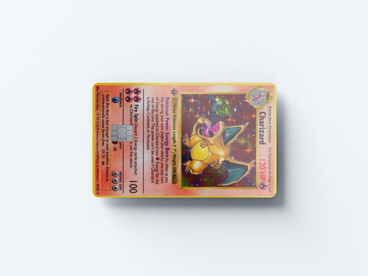 Zard Card Design | Credit Card Sticker | Small Chip | Credit Card Skin