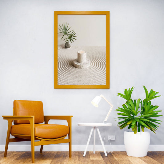 zen candle Asian Style Poster | Wall Art for Ho me & Office | High-Quality Print - High-Quality Visual Display
