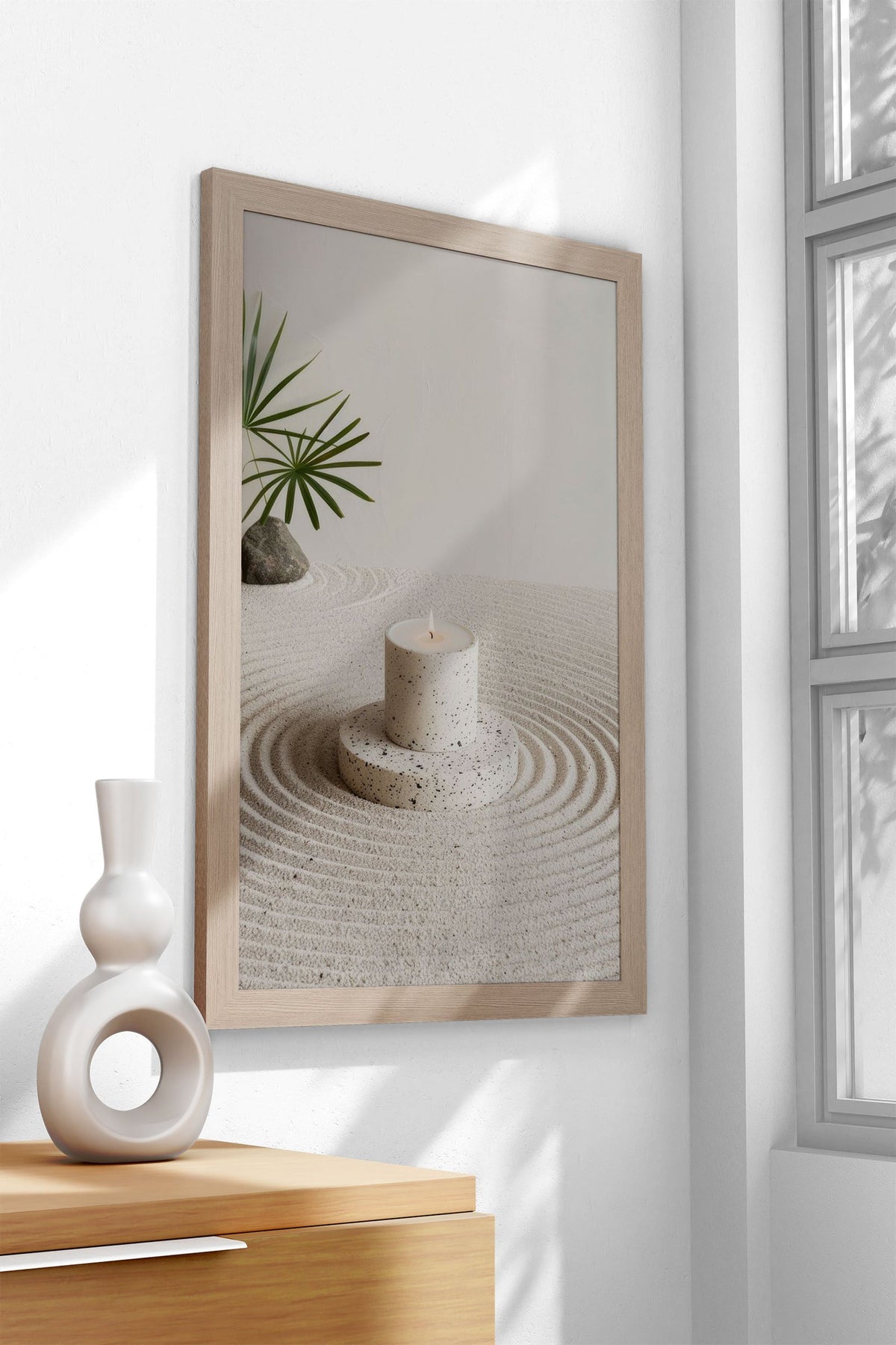 zen candle Asian Style Poster | Wall Art for Ho me & Office | High-Quality Print - High-Quality Visual Display