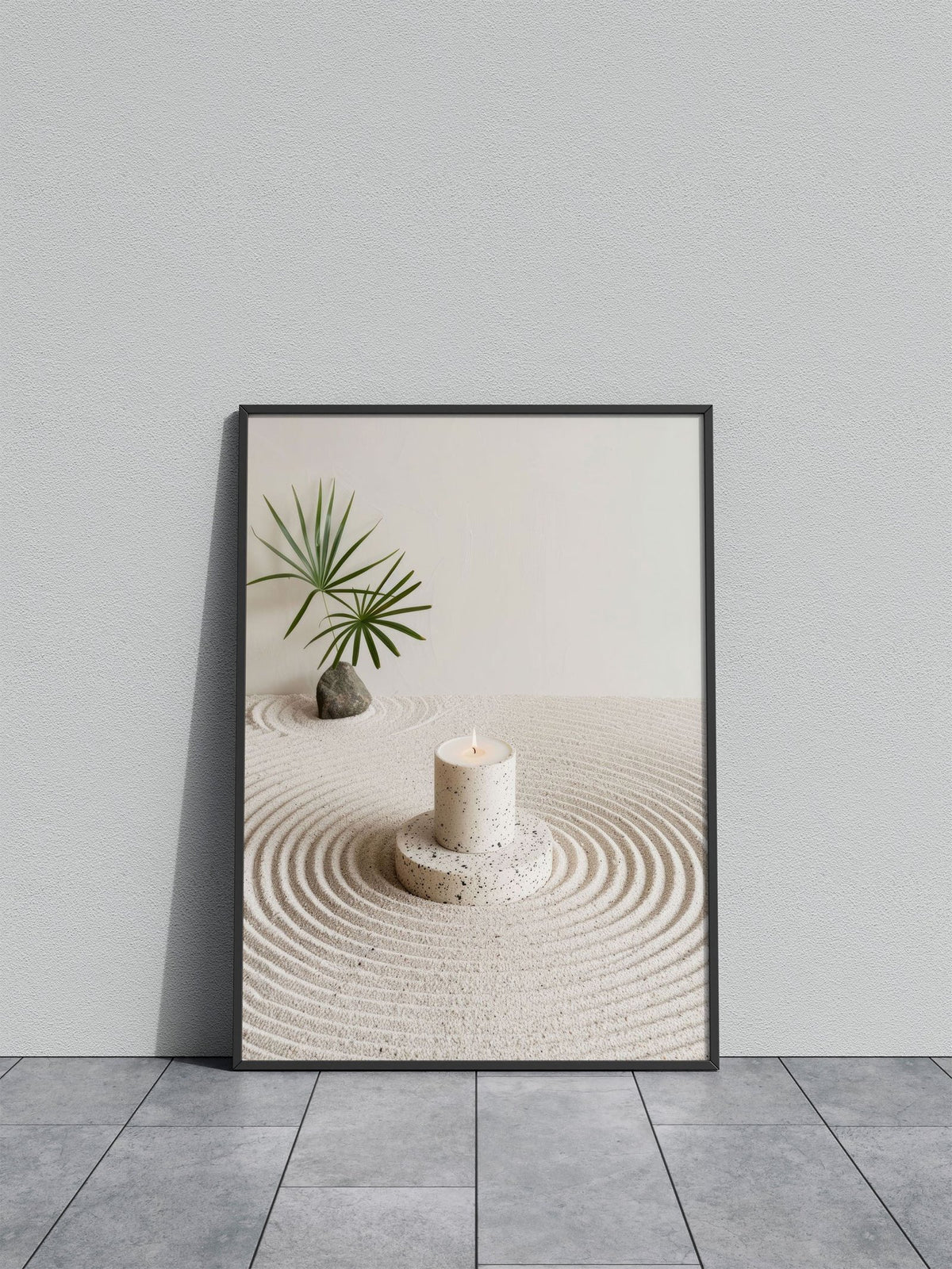 zen candle Asian Style Poster | Wall Art for Ho me & Office | High-Quality Print - High-Quality Visual Display