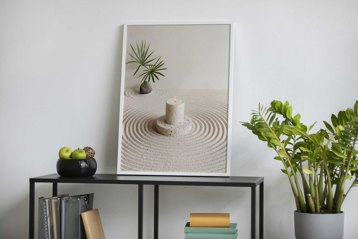 zen candle Asian Style Poster | Wall Art for Ho me & Office | High-Quality Print - High-Quality Visual Display