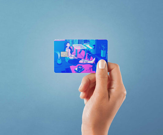 Zen Design | Credit Card Sticker | Small Chip | Credit Card Skin