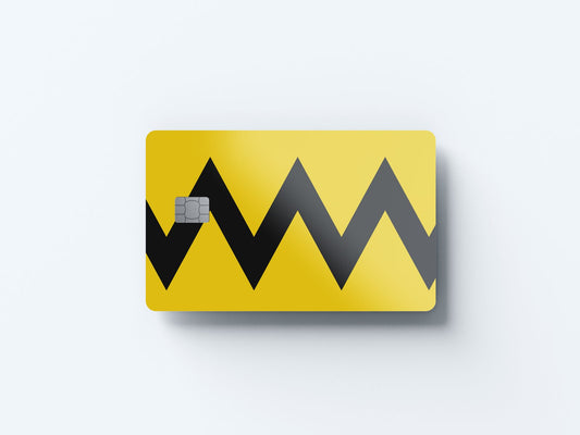 Zigzag Design | Credit Card Sticker | Small Chip | Credit Card Skin