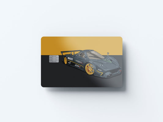 Zonda R Design | Credit Card Sticker | Small Chip | Credit Card Skin