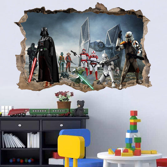 Star Troopers Robots Spaceship Wall Sticker Art Poster Mural Transfer Decal - Wonderwallsboutique