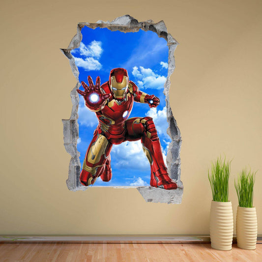 Iron Man Superhero Wall Decal Sticker Mural Poster Print Art Kids Bedroom Decor