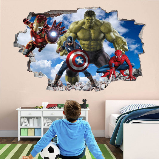 Avengers Superhero Wall Stickers & Mural Art