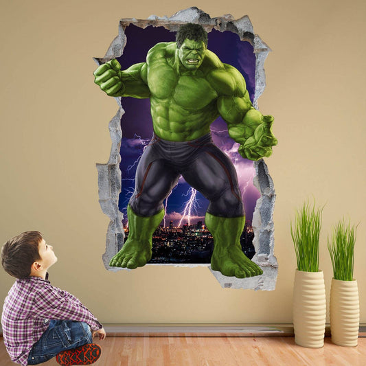 Hulk Superhero Wall Decal Sticker Mural Poster Print Art Kids Bedroom Playroom