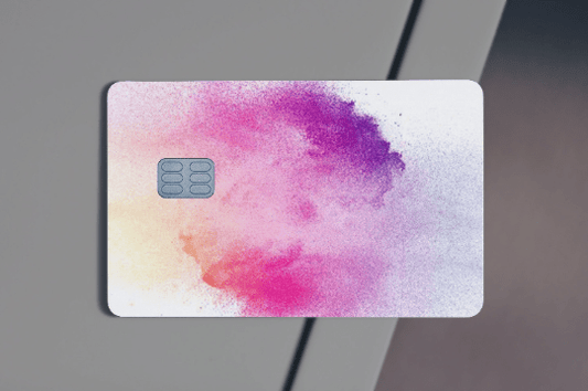 Powder Watercolor Puff Art Credit Card Skin