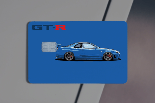 R34 GT- R Design Credit Card Skin – Wonderwallsboutique