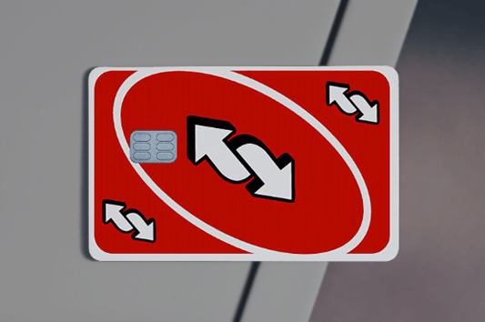 Uno Revers Red Card Uno Credit Card Skin