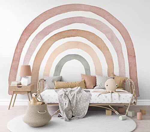 Rainbow Wall Decal Sticker Decorative Peel & Stick Nursery Bedroom