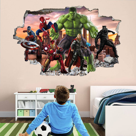 Superhero Wall Art Prints: Perfect for Boys' Bedroom Decor