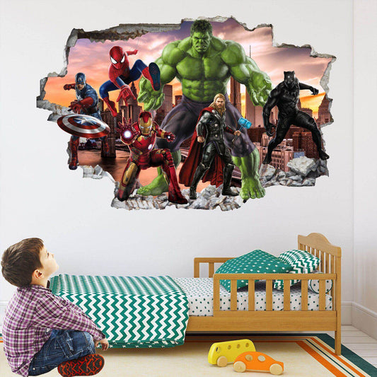 Superhero Wall Art Prints: Perfect for Boys' Bedroom Decor