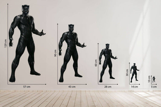 Black Panther Marvel Avengers 3d Wall Sticker Removable Children Bedroom Vinyl