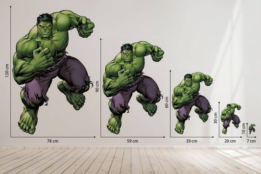 Hulk Marvel Avengers 3d View Wall Sticker Removable Children Bedroom Vinyl Art