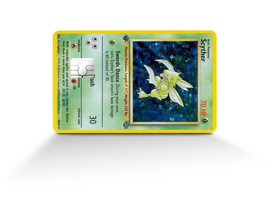Scyther Pokemon Card Skin Credit Card Skin