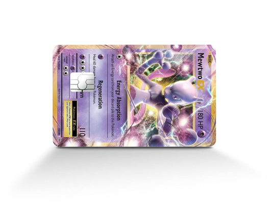 Mewtwo EX Pokemon Card Skin Credit Card Skin
