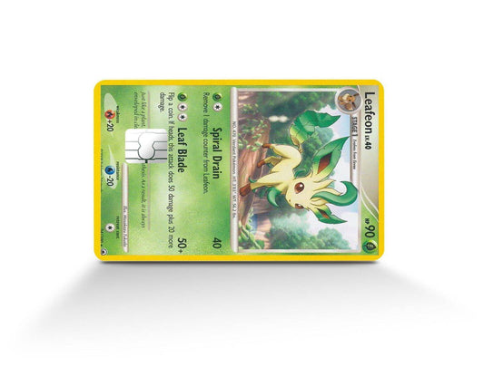 Leafeon Pokemon Card Skin Credit Card Skin