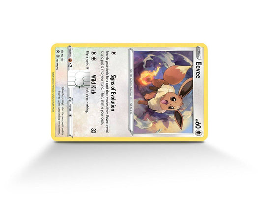 Eevee Pokemon Card Skin Credit Card Skin