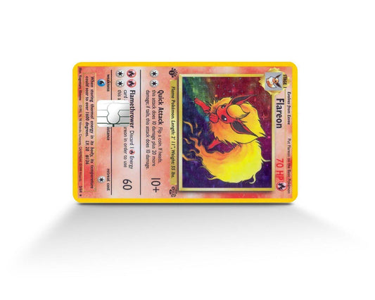 Flareon Pokemon Card Skin Credit Card Skin