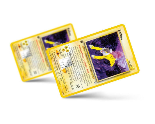 Raikou Pokemon Card Skin Credit Card Skin
