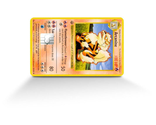 Arcanine Pokemon Card Skin Credit Card Skin