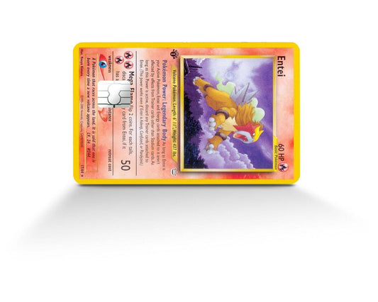 Entei Pokemon Card Skin Credit Card Skin