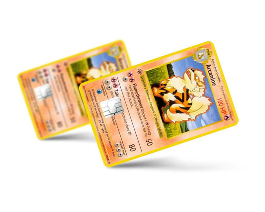 Arcanine Pokemon Card Skin Credit Card Skin