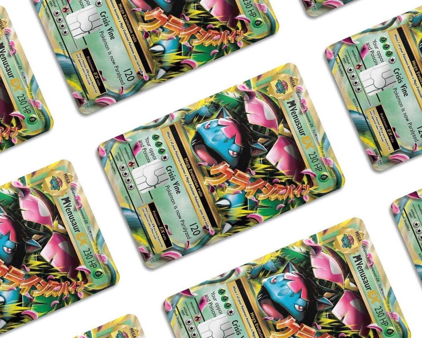 Mega Venusaur Pokemon Card Skin Credit Card Skin