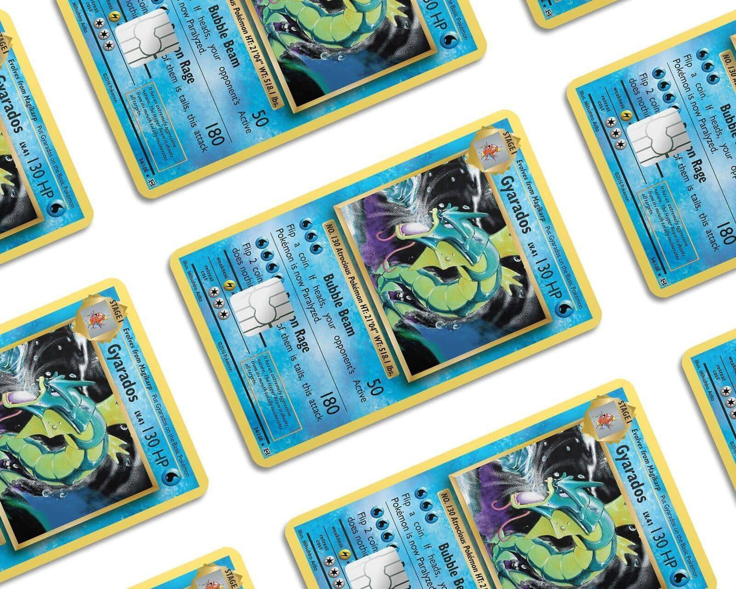 Gyarados Pokemon Card Skin Credit Card Skin