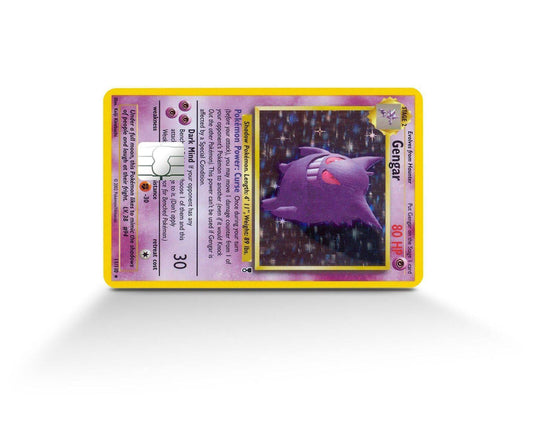 Gengar Pokemon Card Skin Credit Card Skin