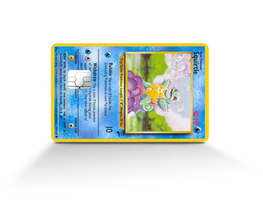 Squirtle Pokemon Card Skin Credit Card Skin