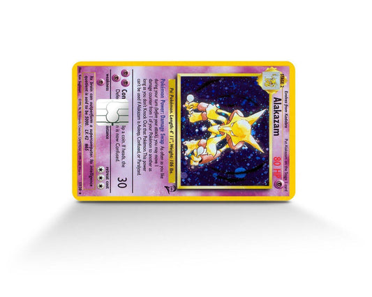 Alakazam Pokemon Card Skin Credit Card Skin