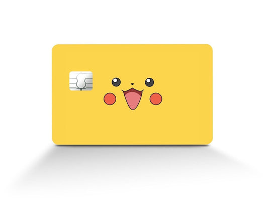 Pikachu Face Pokemon Card Skin Credit Card Skin