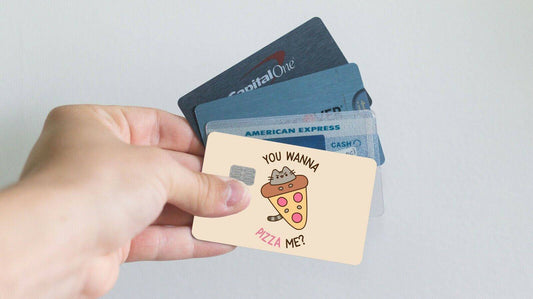 You Wanna Pizza Me Kitten Cone Credit Card Skin