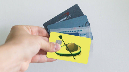 Avocado Rowing Meme Funny Meme Credit Card Skin