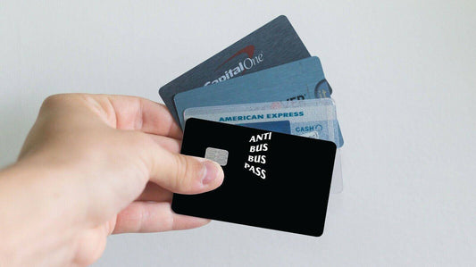 Anti Bus Bus Pass Funny Meme Credit Card Skin