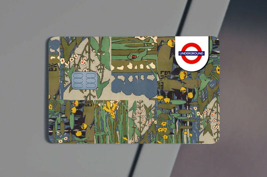 Flowers Of the River Side Underground Credit Card Sticker Credit Card Skin