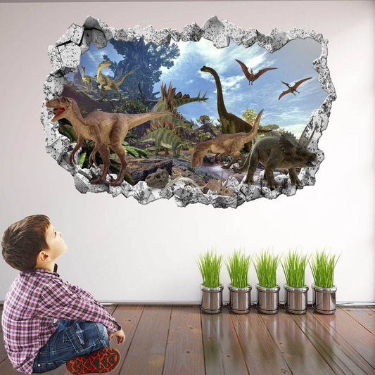 Dinosaurs Wall Decal Sticker Mural Print Art Kids Bedroom Nursery Decor